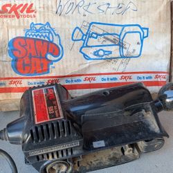 Vintage Skil Belt Sander Made In USA Works Well Corded Electric 