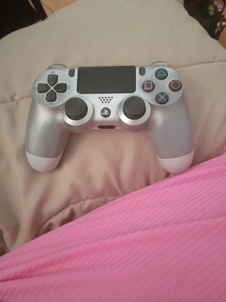 Silver PS4 Controller
