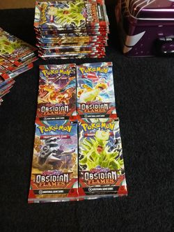 Pokémon Tcg Scarlet And Violet Obsidian Flames Booster Packs Lot Of 18 Packs New Factory Sealed