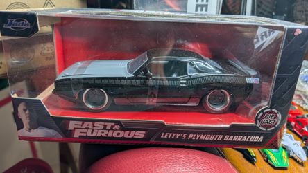 Fast & Furious Letty’s Plymouth Barracuda Jada Diecast Car 1:32 Rare 1st Gen Box