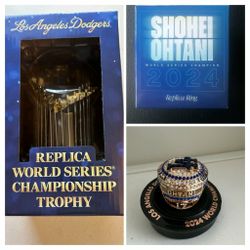 Los Angeles Dodgers World Series Trophy And Ring