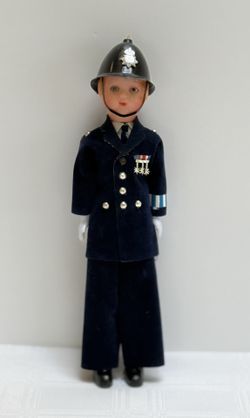 Vintage British Bobby Policeman Doll Collectible