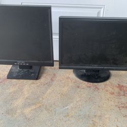 Two VGA monitors