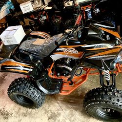💥 New ADULT ATV Quad 4 Wheeler 125cc W/ LED lights & Title
