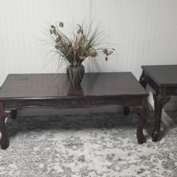 Coffee Table And End Table 3pc Set