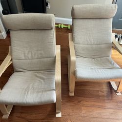 2 IKEA rocking Chairs, Like New. 