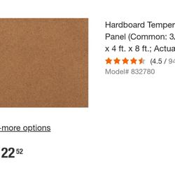 Hardwood Tempered Panel New