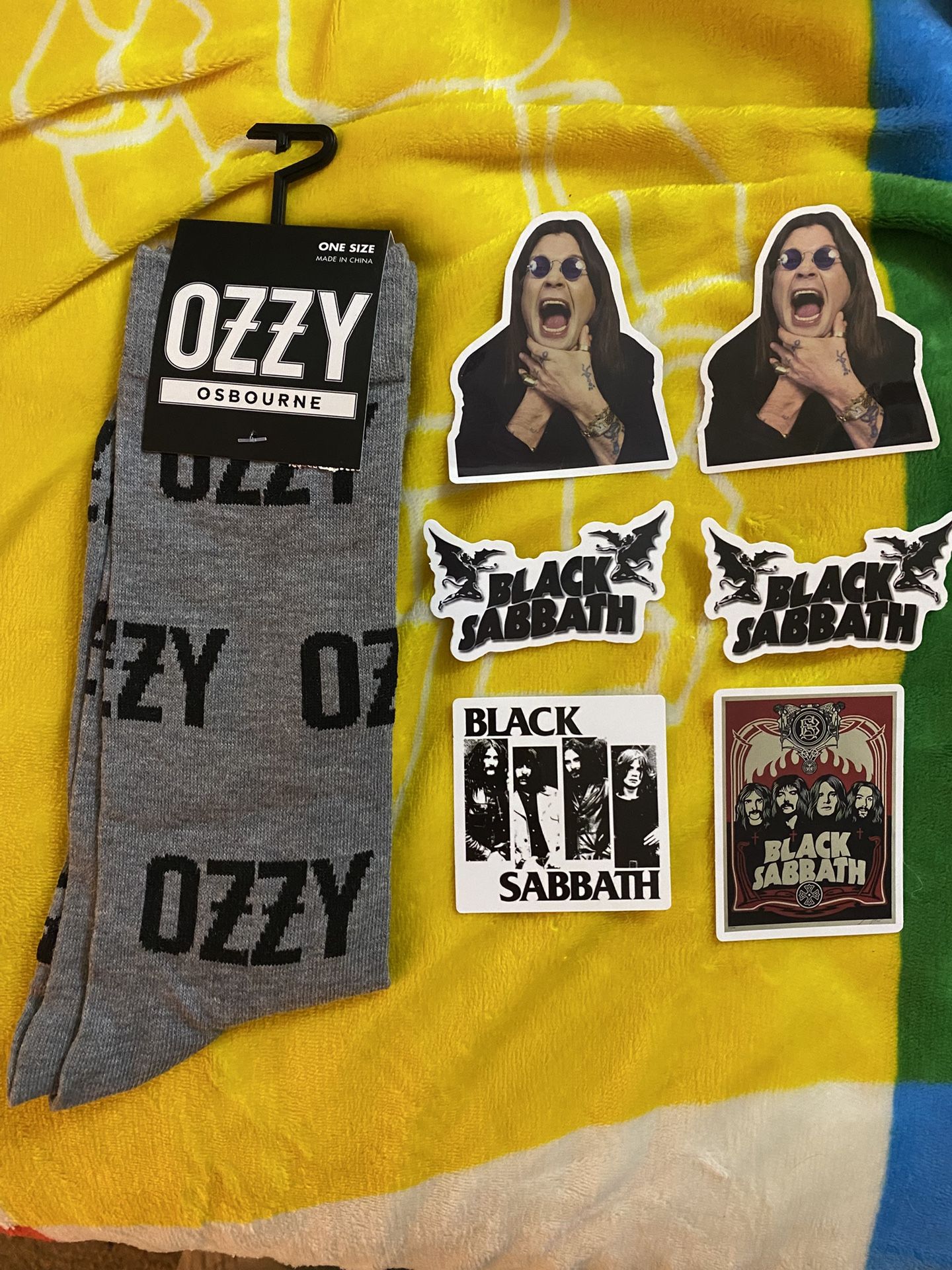 Ozzy Socks And Stickers