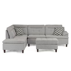Sectional Sofa With Storage Ottoman $499