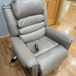 Leather Power Recliner. Obo