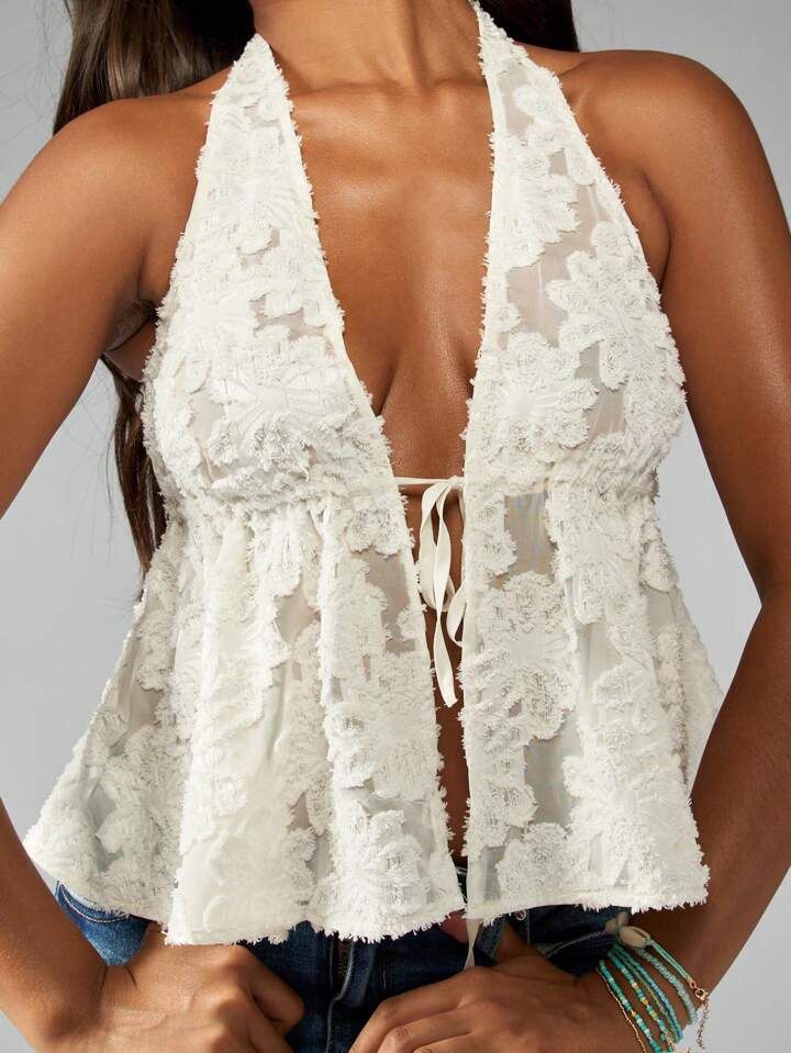 Lace Halter Top