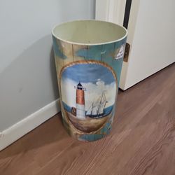 Wooden Decorative Trash Bin