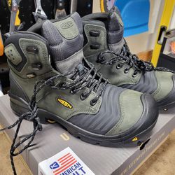 New Keen Size 9D Portland 6" WP Work Boots MSRP$230