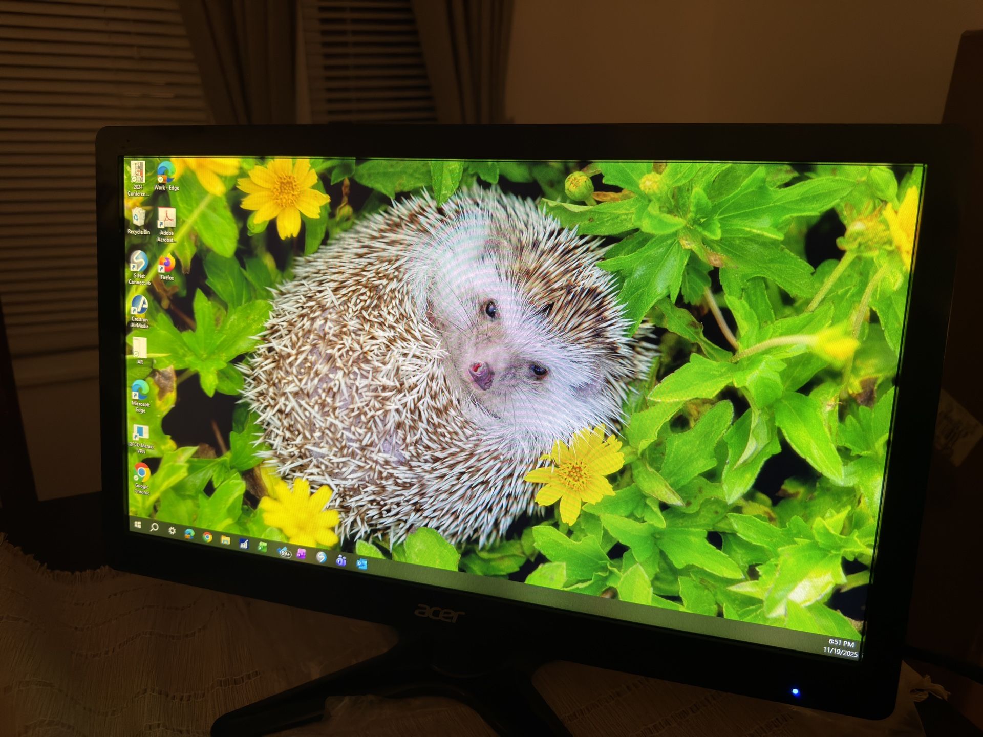 Acer 20” Monitor W/HDMI adapter