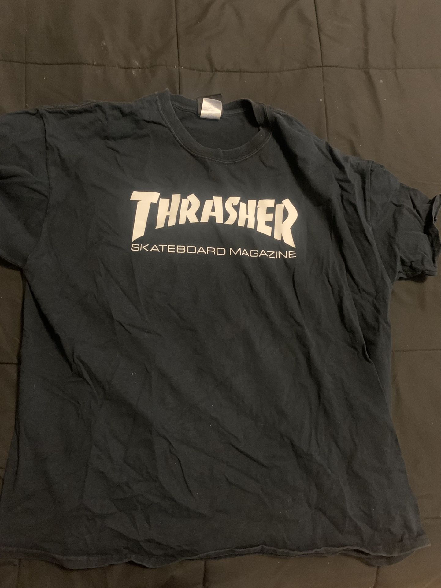 Black Thrasher Skateboarding Magazine T - Shirt
