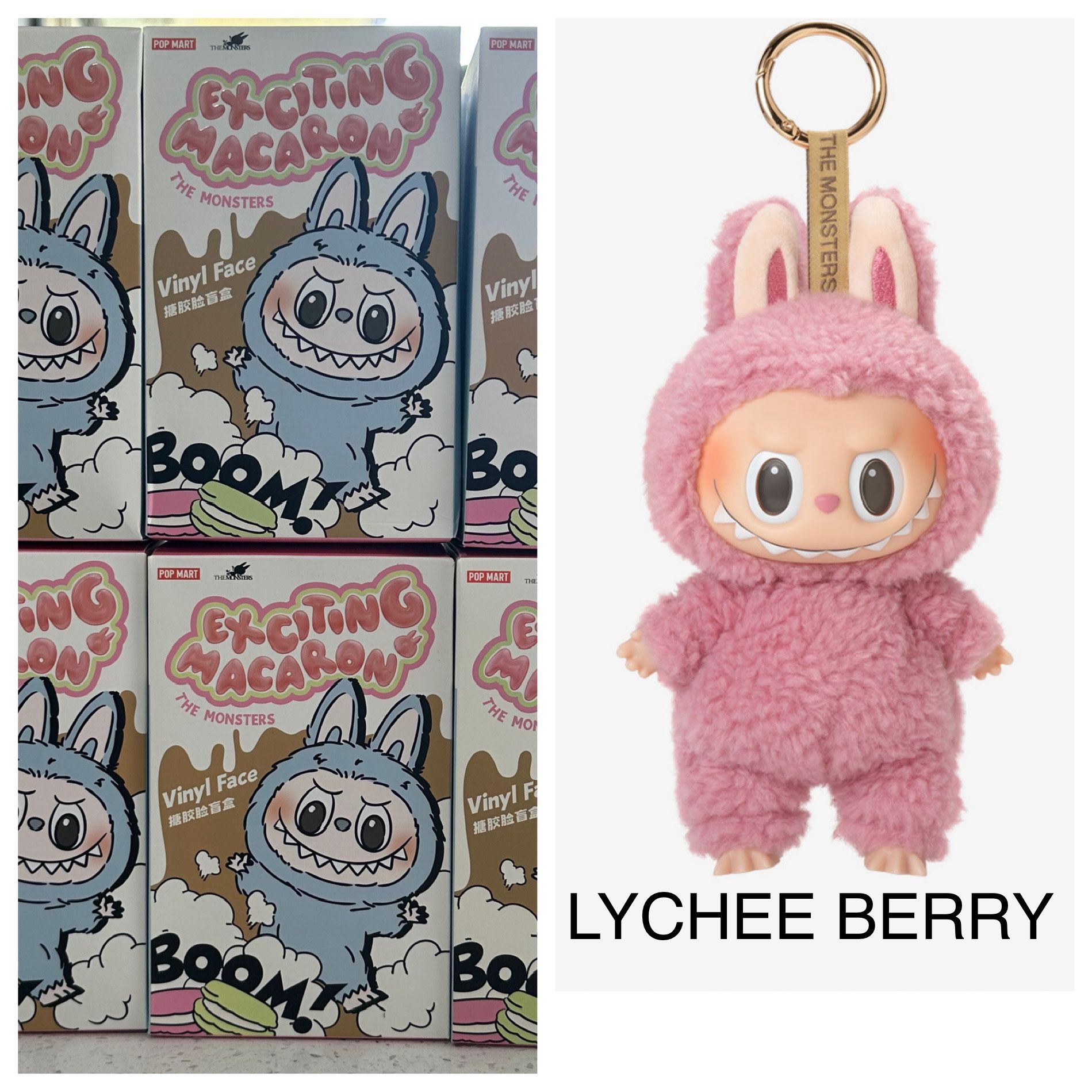 Macaron Labubu - LYCHEE BERRY (Authentic Pop Mart)
