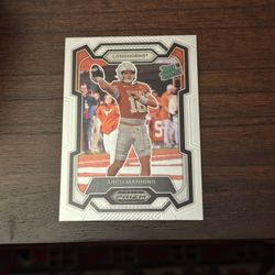 2024 Panini Prizm Draft Picks -Rated Prospect Arch Manning #192 Silver Prizm RC 