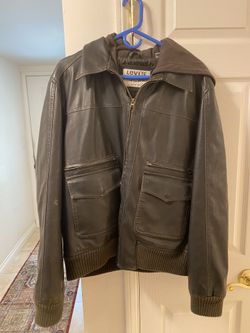Levis leather jacket large