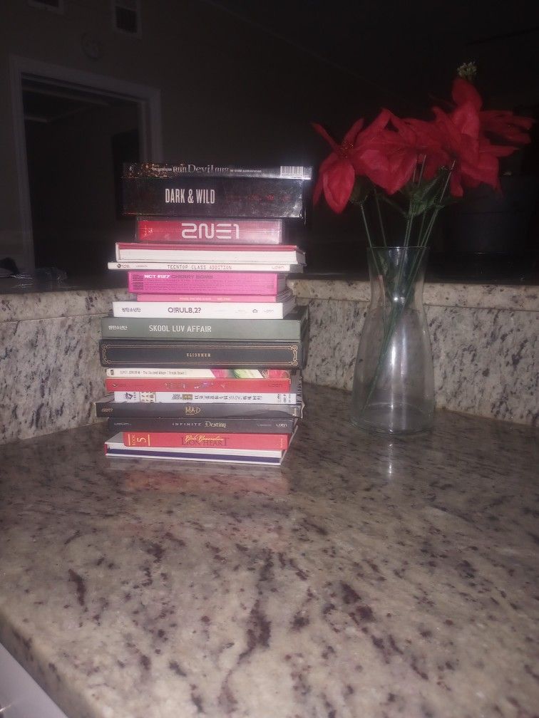 BTS album Covers With Discs and Accessories