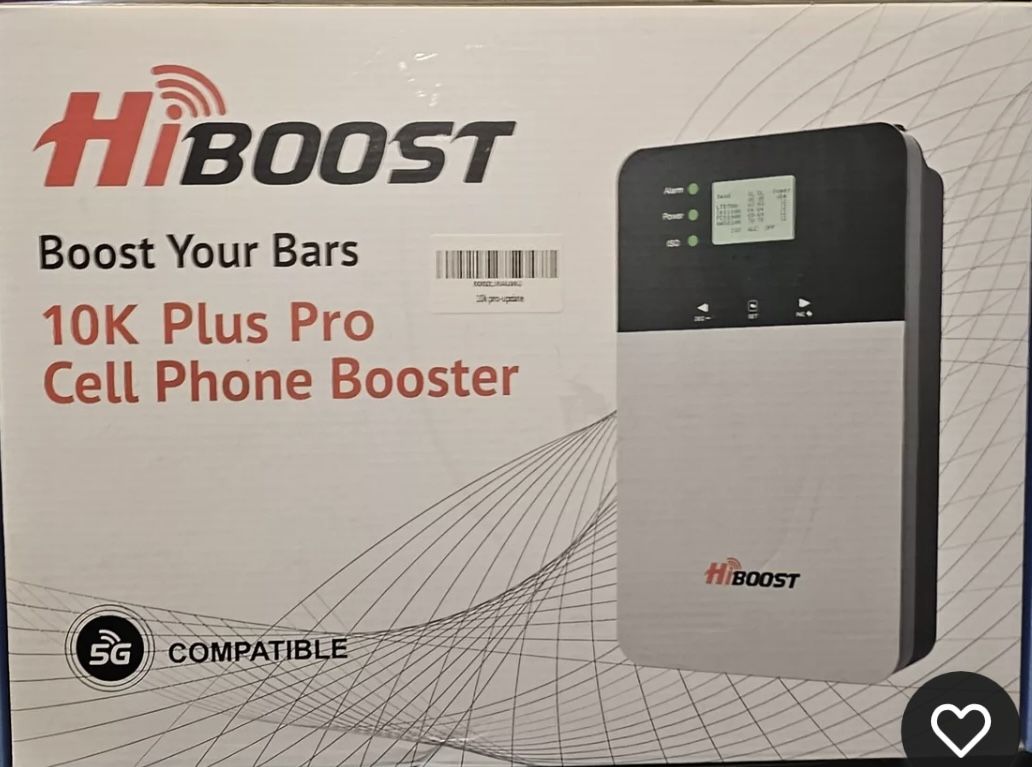 HiBoost 10K Pro Phone Signal Booster Works well with Every Major U. S carrier