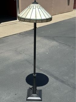 Tiffany-Style Stained Glass Floor Lamp