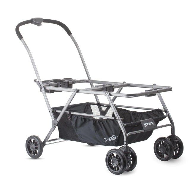 Joovy Twin Roo Twin Stroller With Chicco Attachment