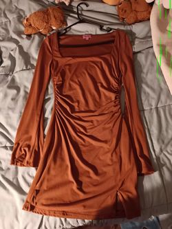 Francesca's Mi Ami Long Sleeve Dress