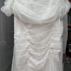 Off Shoulder Wedding Dress 