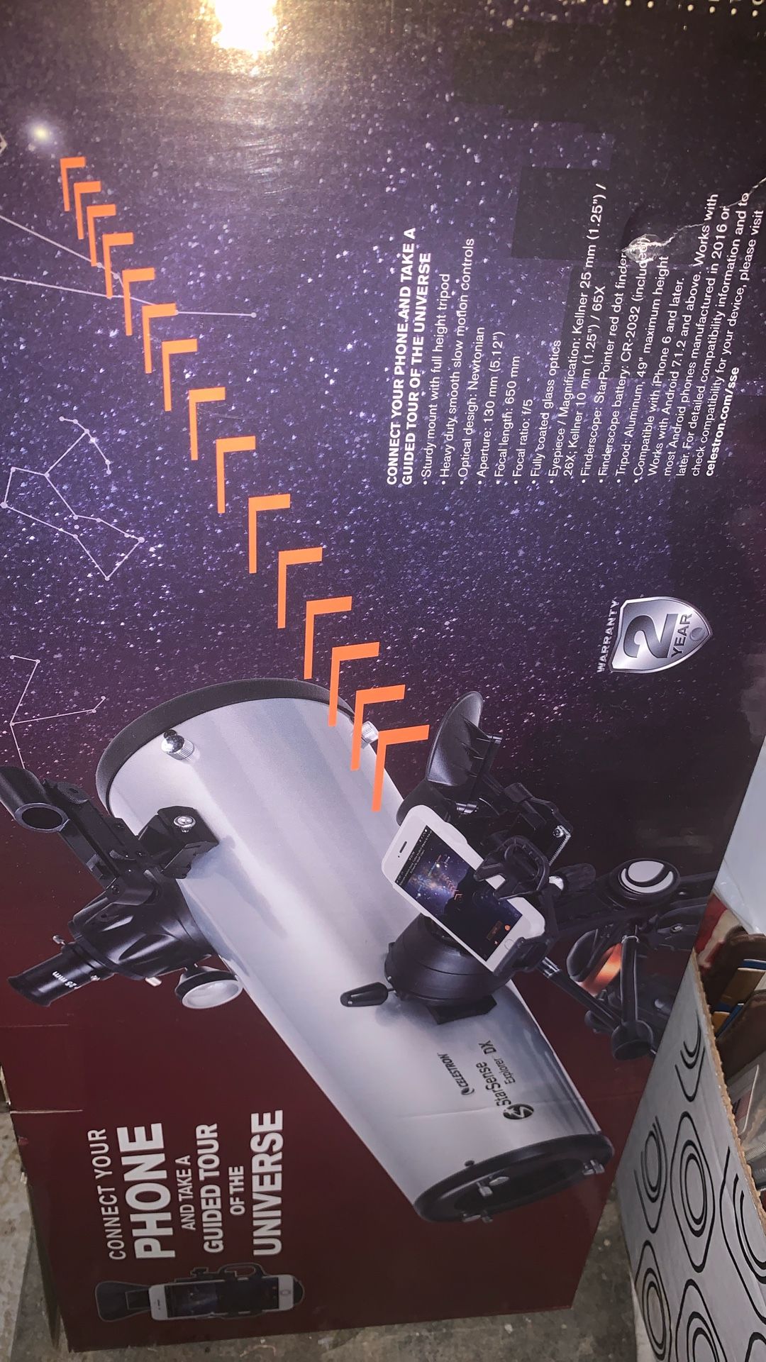 barely used telescope