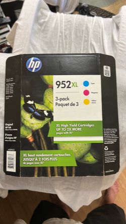 Hp 952XL Color 3 Pack, High Yield Printer Cartridges