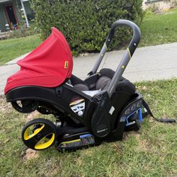 Doona+ Car Seat & Stroller (Flaming Red)