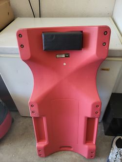 Red Plastic Mechanic Creeper Board