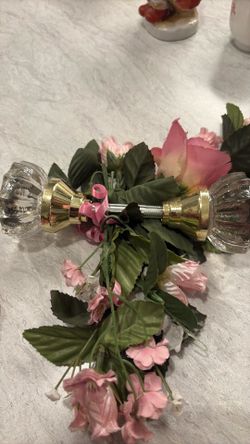 Clear glass door knobs decoration