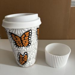 Talavera Tumbler/ Travel Mug with Heat Band