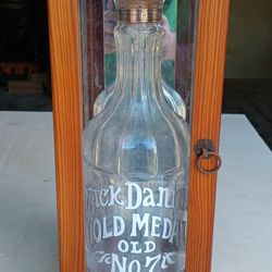 Jack Daniel's Gold Medal Old No. 7 Replica Bottle And Case