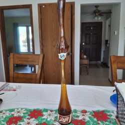 20" Stretch Glass Beer Bottles (2) Schlitz  And Olympia