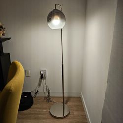 Modern Chrome Floor Lamp - Minimalist Standing Lamp
