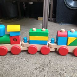 Melissa And Doug Stacking Block Train