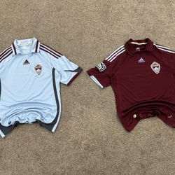Bundle of 2 Colorado Rapids Soccer Jerseys men’s size M