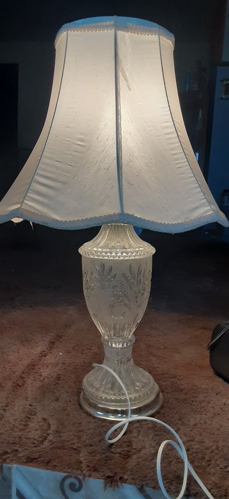 Vintage Lead Crystal Lamp