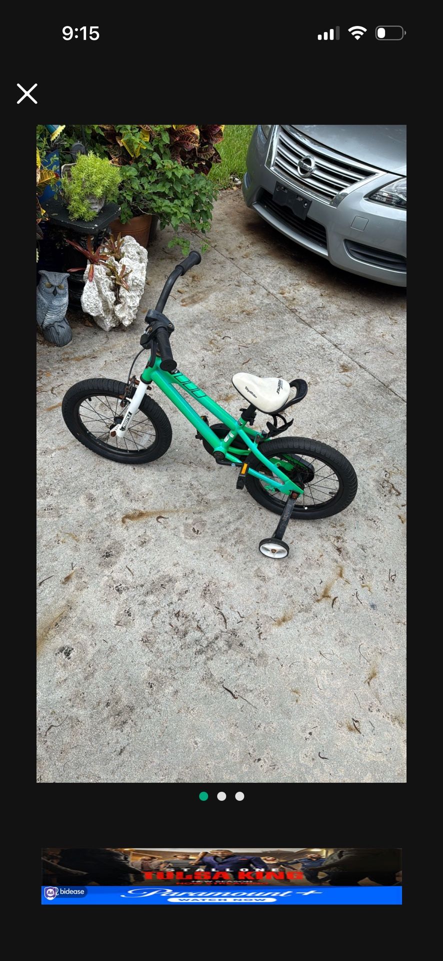 Kid’s Bicycle With Training Wheels