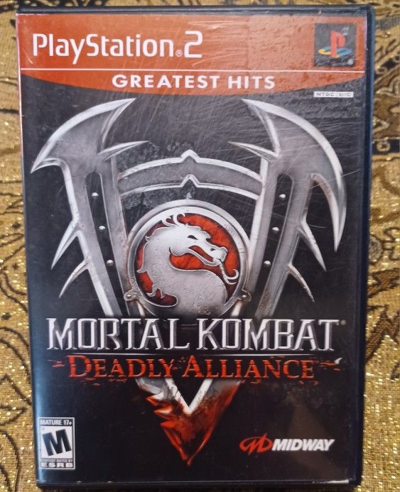 Mortal Kombat Deadly Alliance Video Game Playstation 2 Sub Zero Kahn Cage