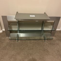 Glass Shelved TV Stand