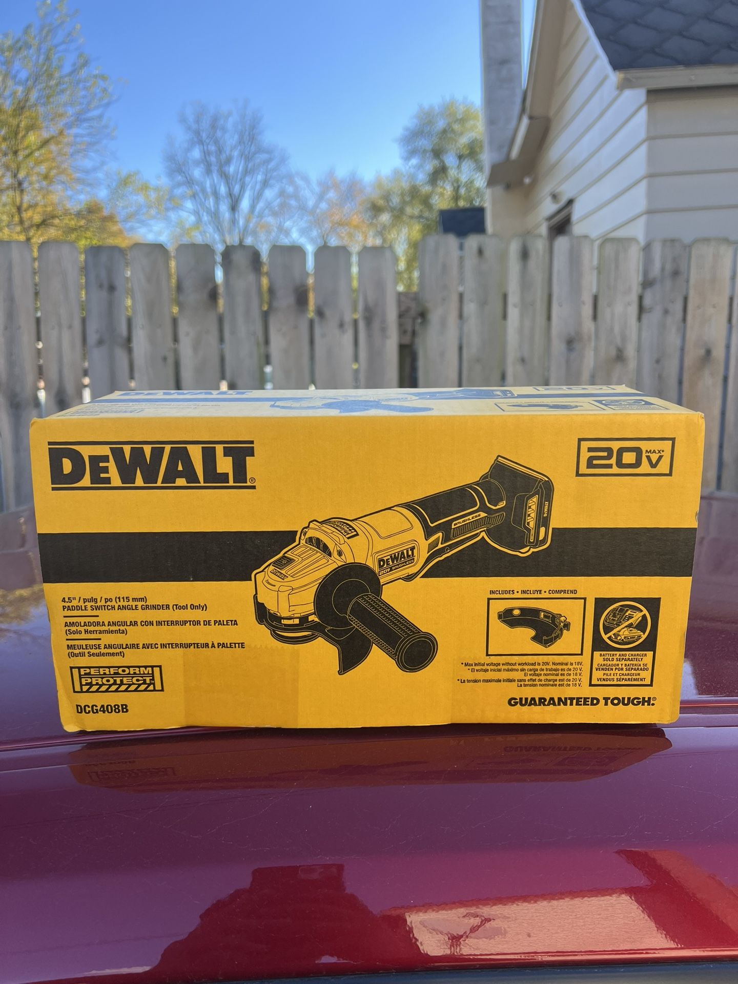 Dewalt 20v 4.5 GRINDER TOOL ONLY