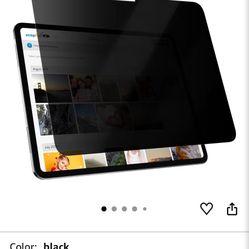 Privacy Screen Protector for iPad Air 13 Inch (2024-2026, M2 M3 M4), Anti Glare Blue Light Spy Filter Private Cover, High Sensitive Bubble-Free