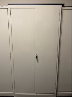 Uline Double Door Metal Storage Cabinet