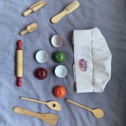Vintage toy cooking kit