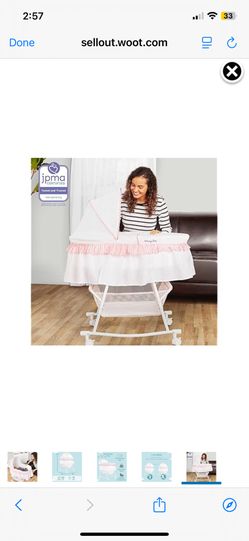 Dream On Me Lacy 2-in-1 Bassinet & Cradle