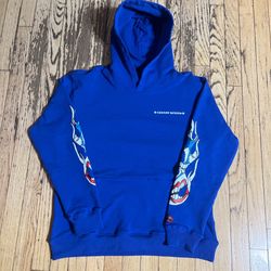 Blue Chrome Hearts Matty Boy Space Hoodie