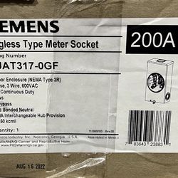 Siemens SUAT317-0GF 200 Amp Ringless Type Meter Socket Outdoor Enclosure
